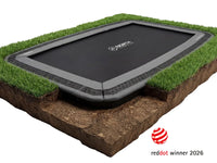 North In Ground Trampoline + Safety Net