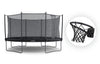 Oval | 4.2 m x 2.9 m Trampoline + Basketball Hoop Bundle